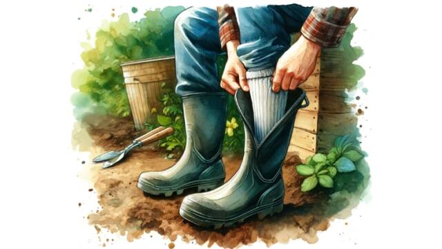 農家　靴下